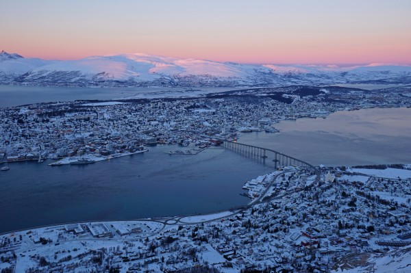 Tromsø in speziellem Licht 