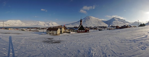 Longyearbyen von Westen 