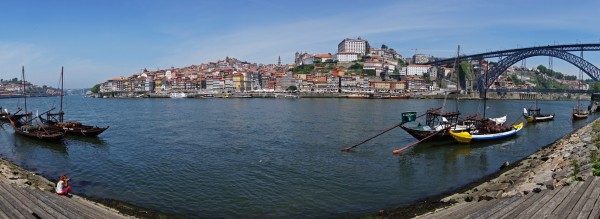 Porto, Panorama von der Flussseite    