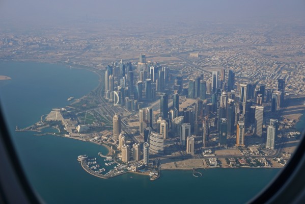 Doha West Bay aus der Luft   