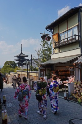 Kimonos in Kyoto  